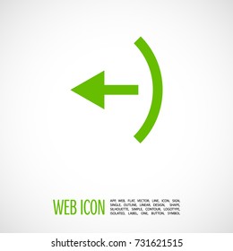 Exit Ñ�oming out line vector icon