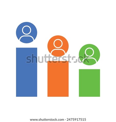 Exit polling icon design isolated on white background