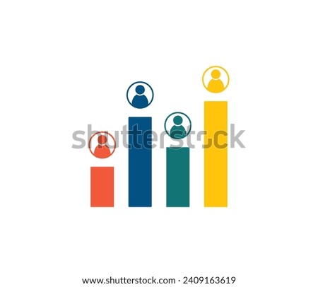 Exit polling icon in flat style
