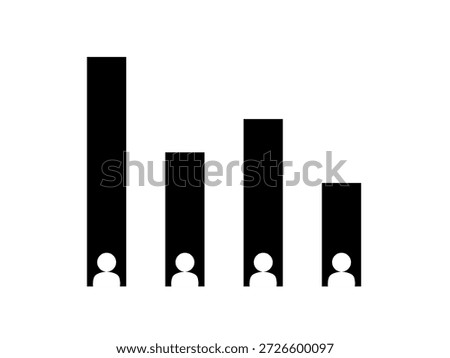 Exit polling icon isolated on white background.
