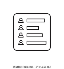 Exit polling icon, template for graphic and web design. vector illustration