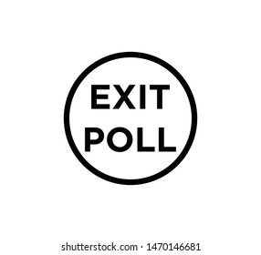 Exit polling icon vector illustration