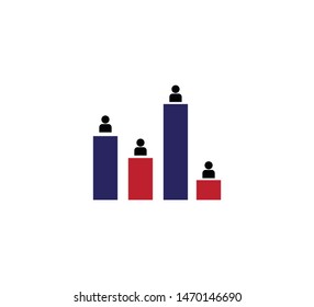 Exit polling icon vector illustration