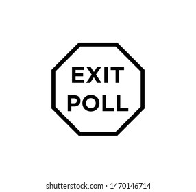 Exit polling icon vector illustration