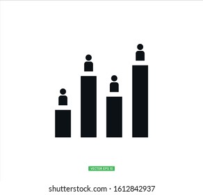 Exit polling icon vector illustration