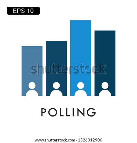 exit polling icon vector illustration logo template