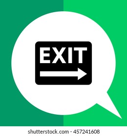 Exit to the right sign