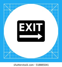 Exit to the right sign