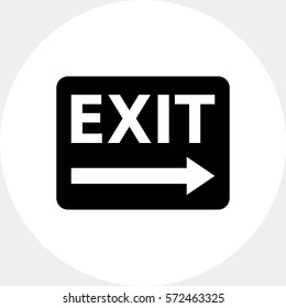 Exit to the right sign