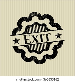 Exit rubber grunge texture seal