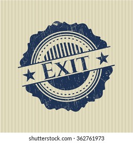 Exit rubber seal with grunge texture