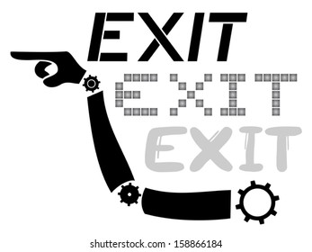 Exit sign