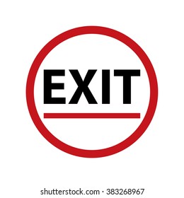 Exit sign
