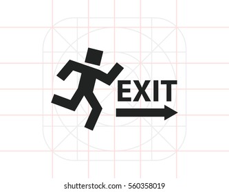 Exit sign