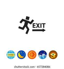 Exit sign