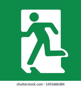 Exit Sign Here Fire Safety Vector Stock Vector (Royalty Free) 1455686384