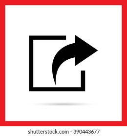 Exit sign icon