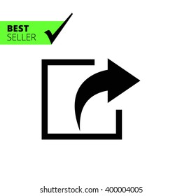 Exit sign icon