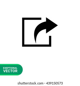 Exit sign icon