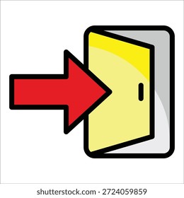 Elemento Ícone Sinal De Saída Para Design