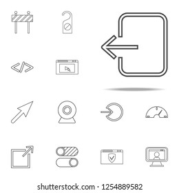exit sign icon. web icons universal set for web and mobile