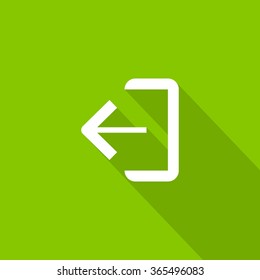 Exit sign isolated minimal icon. Door line vector icon for websites and mobile minimalistic flat design.