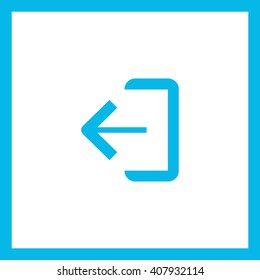 Exit sign isolated minimal icon. Door line vector icon for websites and mobile minimalistic flat design.
