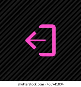 Exit sign isolated minimal icon. Door line vector icon for websites and mobile minimalistic flat design.