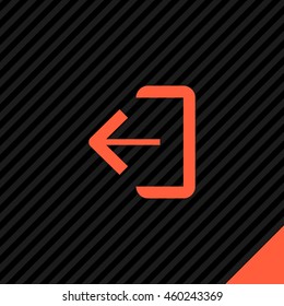 Exit sign isolated minimal icon. Door line vector icon for websites and mobile minimalistic flat design.