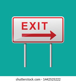 Vector Exit Sign Stock Vector (Royalty Free) 10249237 | Shutterstock