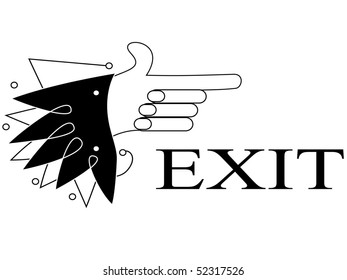  exit sign plate