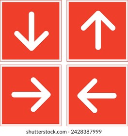 Exit sign set or emergency and fire exit icons
