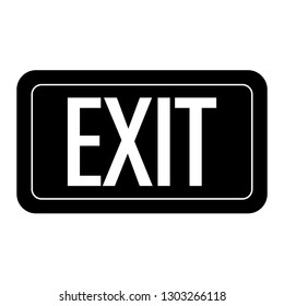 Exit Sign Signage Vector Icon Illustration