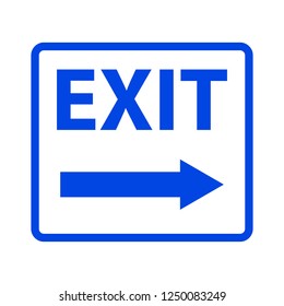 Exit sign. Vector illustration