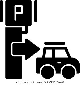 Exit signs Glyph Icon Design