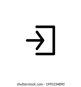in and exit Single Icon For Web,Mobile app, presentation , EPS 10 editable Stroke
