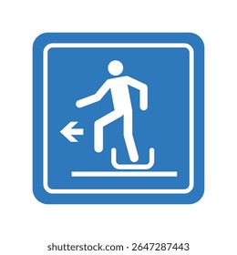 Exit for sled and toboggan to left