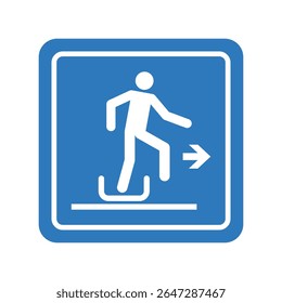 Exit for sled and toboggan right side