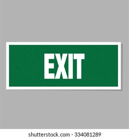 Exit Sticker / Sign