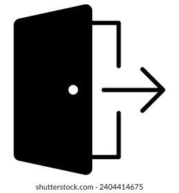 Exit Strategy Icon line vector illustration