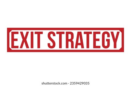 Exit strategy rubber stamp vector illustration on white background. Exit strategy rubber stamp.