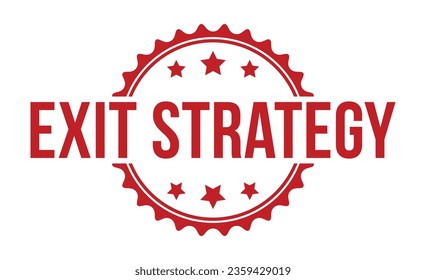 Exit strategy stamp red rubber stamp on white background. Exit strategy stamp sign. Exit strategy stamp.