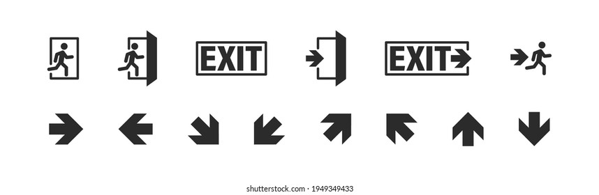 865 Emergency Exit Warning Collection Images, Stock Photos & Vectors 