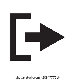exit symbol. close vector icon. exit icon sign