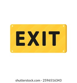 Exit symbol information in case of emergency vector illustration