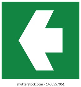 Exit Symbol Sign, Vector Illustration, Isolate On White Background Label. EPS10  