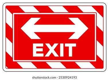 Exit Two Way Arrow Symbol Sign, Vector Illustration, Isolate On White Background Label.EPS10