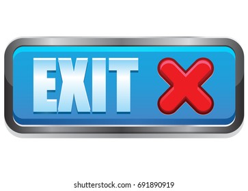 Exit vector button icon