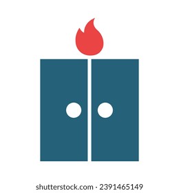 Exit Vector Glyph Two Color Icon For Personal And Commercial Use.
