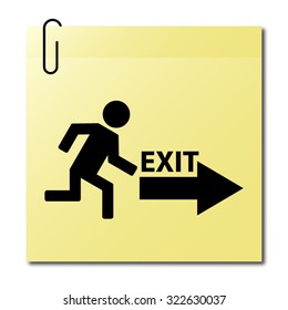 exit - vector icon